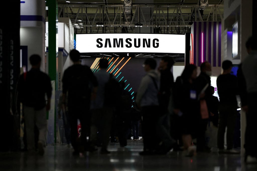The logo of Samsung Electronics is seen at its booth during the 26th Semiconductor Exhibition in Seoul, South Korea, October 23, 2024. Photo: Reuters