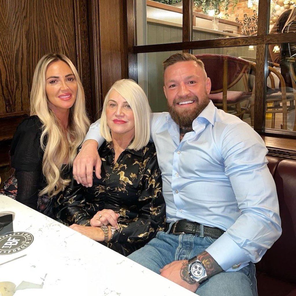 Aoife McGregor, UFC fighter Conor McGregor and their mum Margaret (centre), pictured in 2022. Photo: @aoife.mcgregor/Instagram Aoife McGregor, UFC fighter Conor McGregor and their mum Margaret (centre), pictured in 2022. Photo: @aoife.mcgregor/Instagram