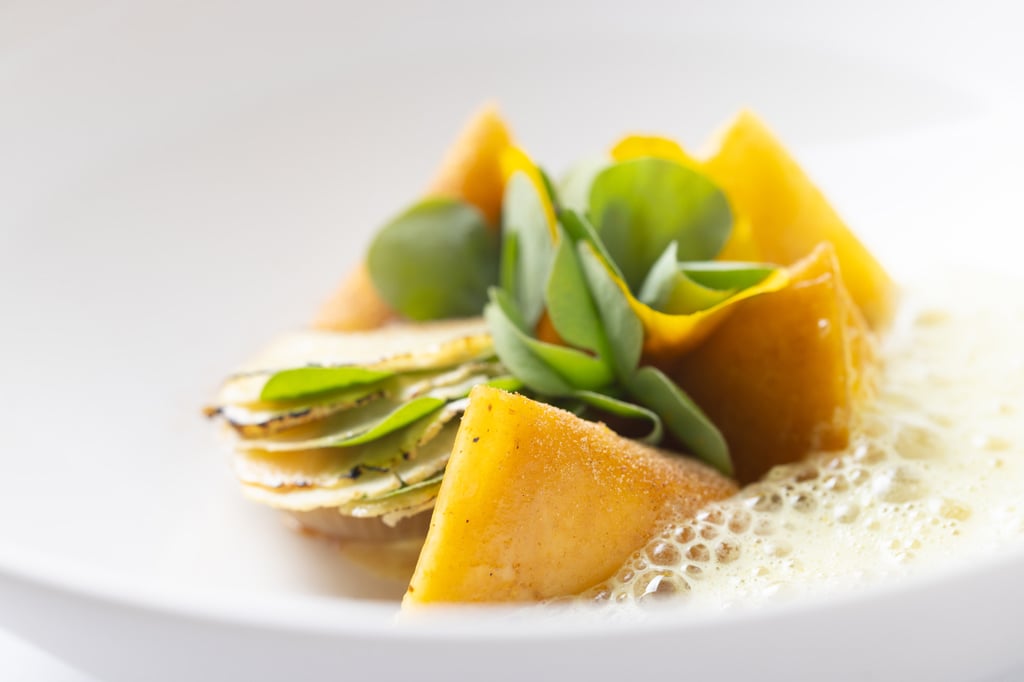 Anne Sophie-Pic’s famous pasta parcels. Photo: Cristal Room by Anne-Sophie Pic