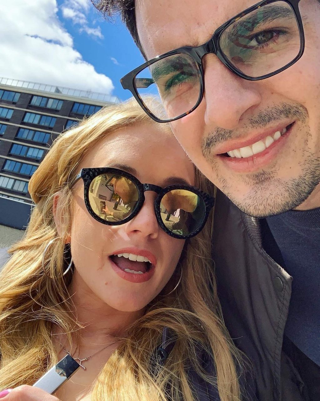 Kat Timpf and Cameron Friscia were married in May 2021. Photo: @camfrish/Instagram