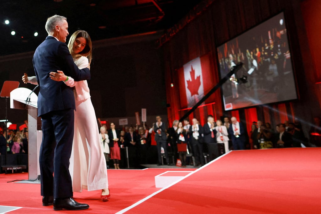 Mark Carney and his daughter Cleo Carney. Photo: Reuters Mark Carney and his daughter Cleo Carney. Photo: Reuters