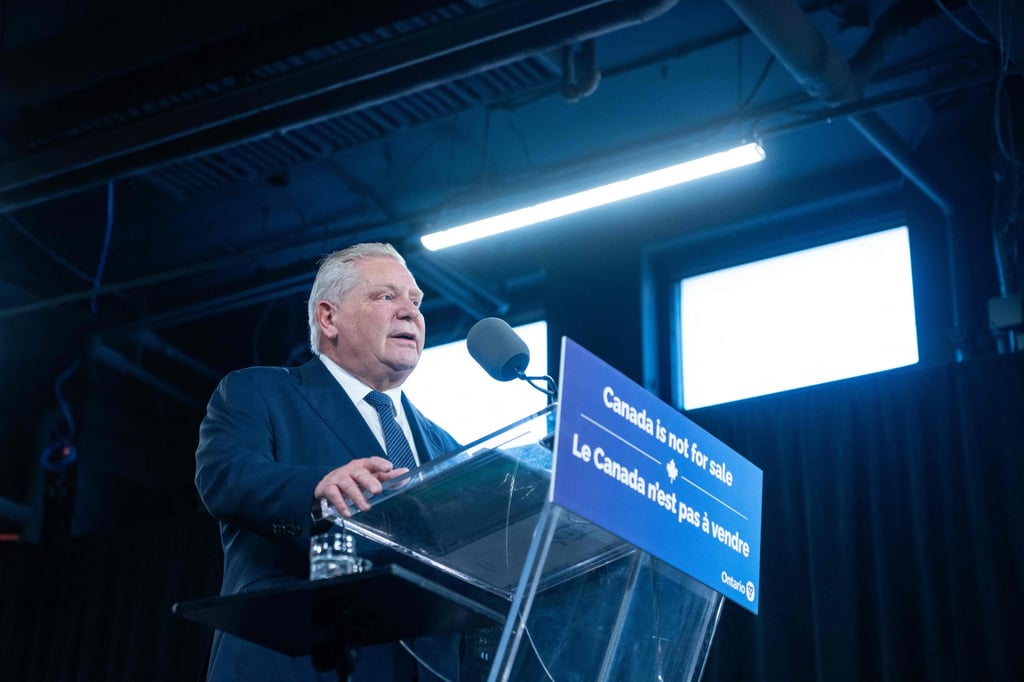 Ontario Premier Doug Ford. Photo: AFP