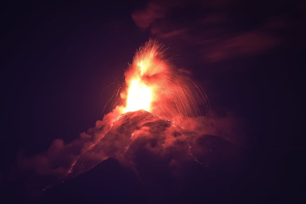 Guatemala’s Volcan de Fuego erupting. Photo: EPA-EFE Guatemala’s Volcan de Fuego erupting. Photo: EPA-EFE