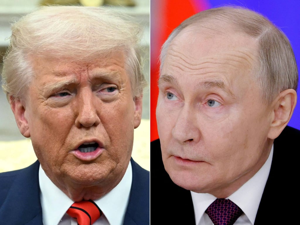 US President Donald Trump (left) and Russian President Vladimir Putin. Photos: Various sources/AFP US President Donald Trump (left) and Russian President Vladimir Putin. Photos: Various sources/AFP