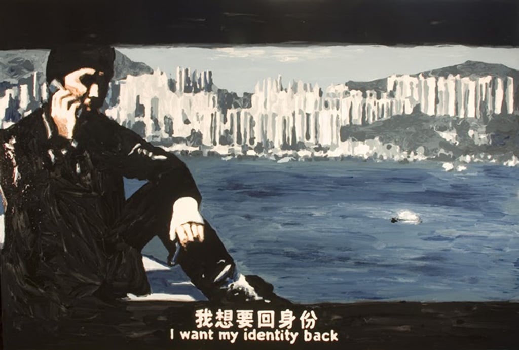 One of Chow Chun-fai’s most recognised works is based on a scene from the film Infernal Affairs for his series Painting on Movies. Photo: courtesy SC Gallery