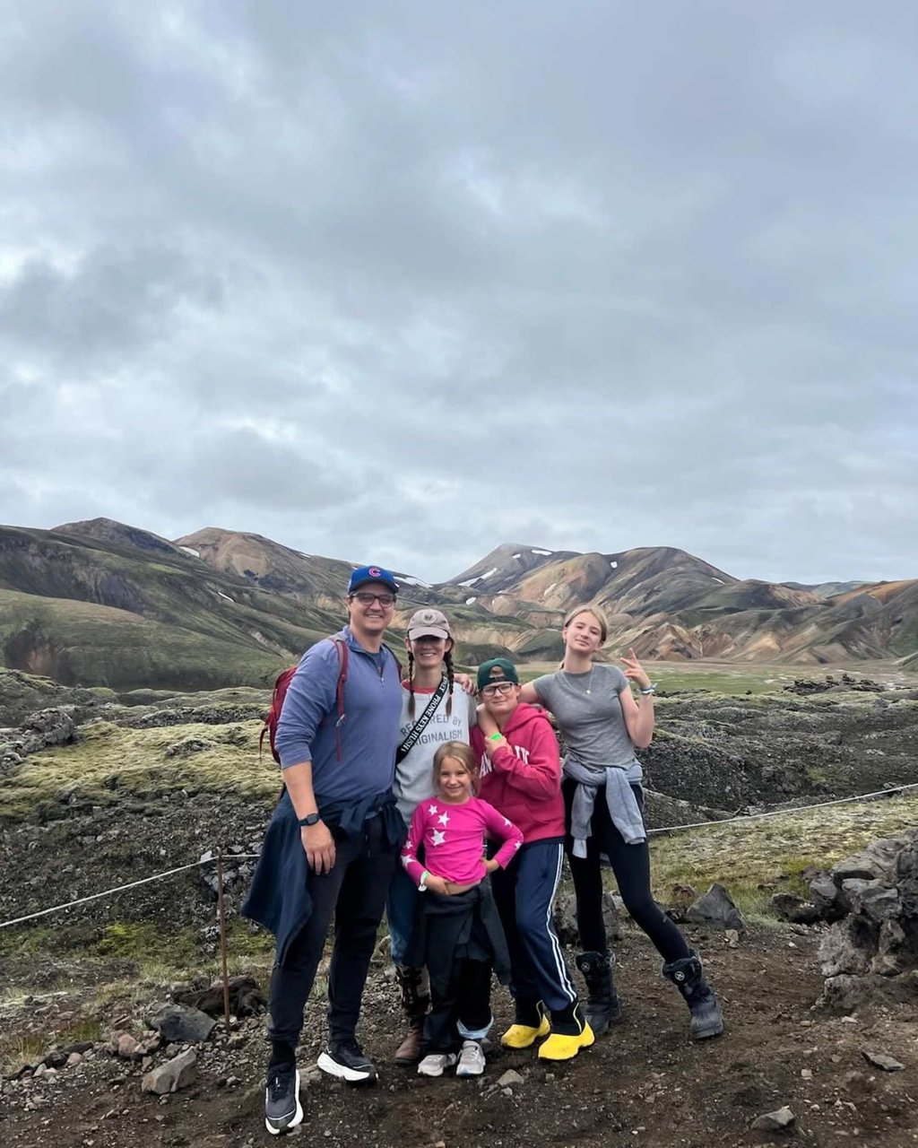 Chris Hayes and his family. Photo: @kateashaw/Instagram