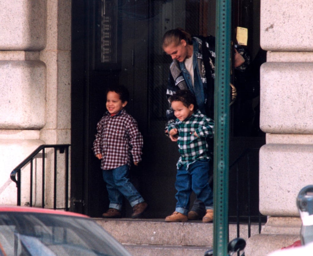 Aaron and Julian De Niro with their mother Toukie Smith when they were children. Photo: Getty Images Aaron and Julian De Niro with their mother Toukie Smith when they were children. Photo: Getty Images