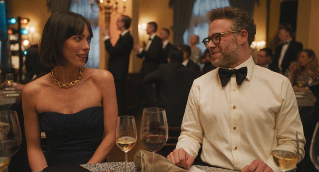 Rebecca Hall (left) and Seth Rogen in a scene from The Studio. Photo: Apple TV+ via AP Rebecca Hall (left) and Seth Rogen in a scene from The Studio. Photo: Apple TV+ via AP