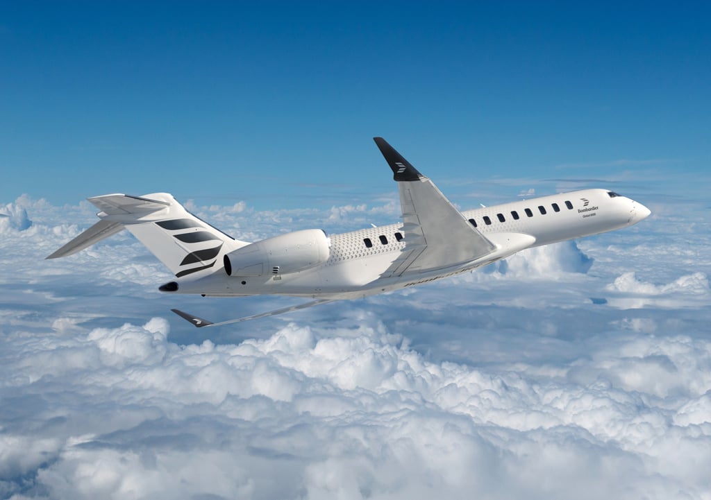 Bombardier’s Global 8000 jet can land in wet conditions at 1,900 more airports worldwide than its closest competitor – and in dry conditions at up to 2,050 more airports. Photo: Bombardier