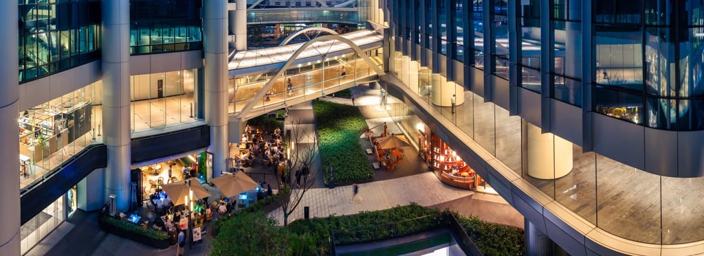 Taikoo Place offers more than 40 food and beverage outlets catering to casual and corporate diners.