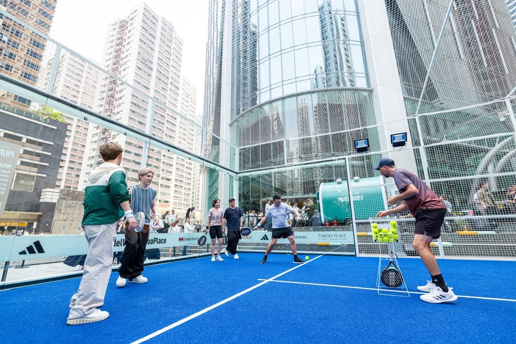 Taikoo Place hosts tenant engagement activities throughout the year, including padel tournaments and outdoor concerts.