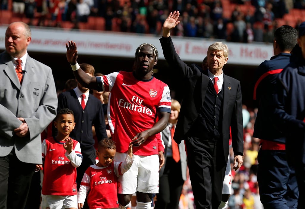 Bacary Sagna waves to Arsenal fans at the end of his final season with the club in 2014. Photo: AP Bacary Sagna waves to Arsenal fans at the end of his final season with the club in 2014. Photo: AP