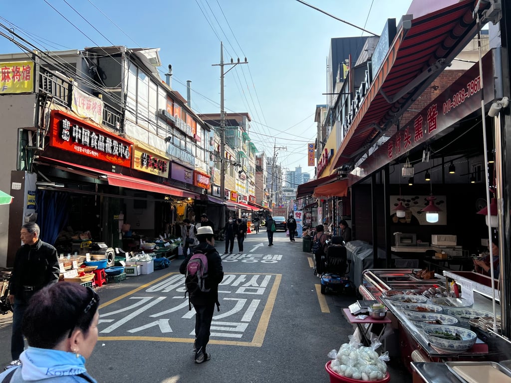 The Chinatown in Seoul’s Daerim neighbourhood is full of shops selling goods from China that are difficult to find elsewhere in South Korea. Photo: Erika Na The Chinatown in Seoul’s Daerim neighbourhood is full of shops selling goods from China that are difficult to find elsewhere in South Korea. Photo: Erika Na