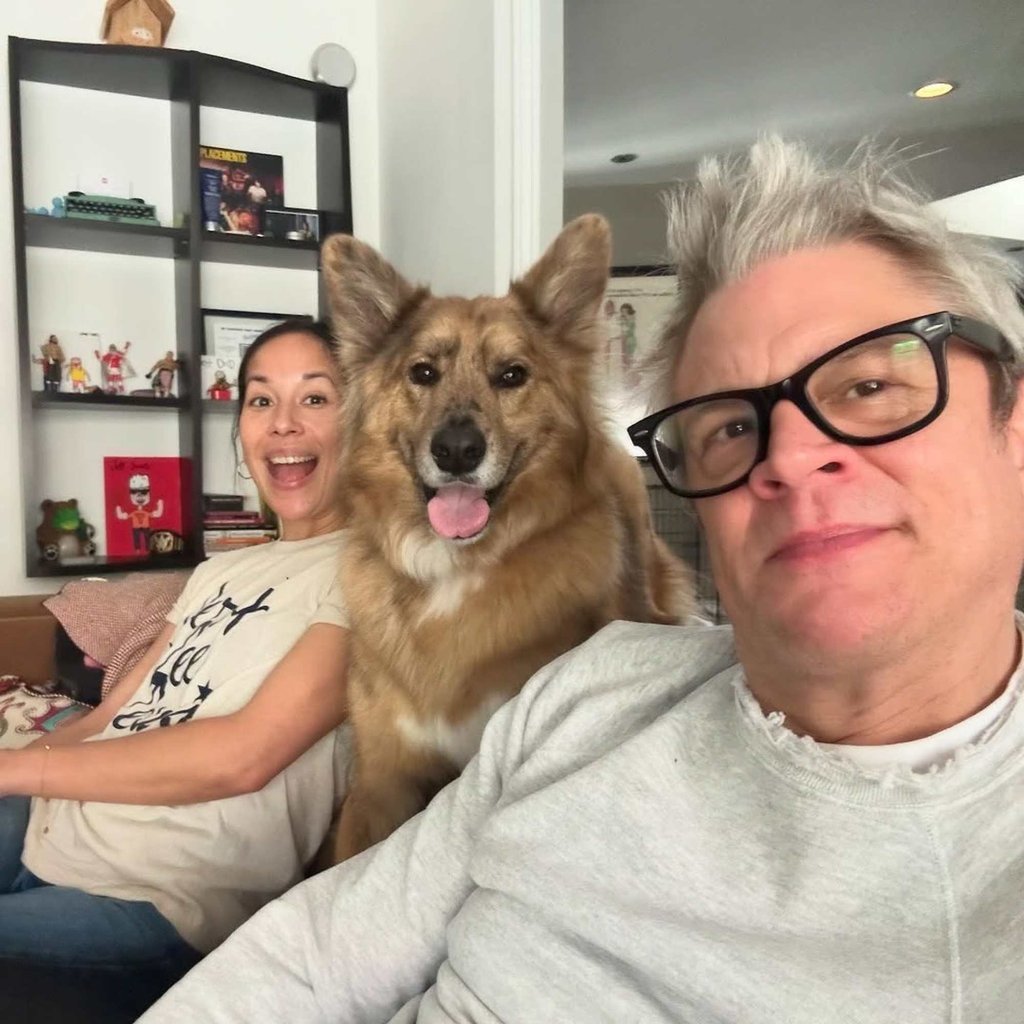 Johnny Knoxville and Emily Ting share a dog, Bucket. Photo: @johnnyknoxville/Instagram
