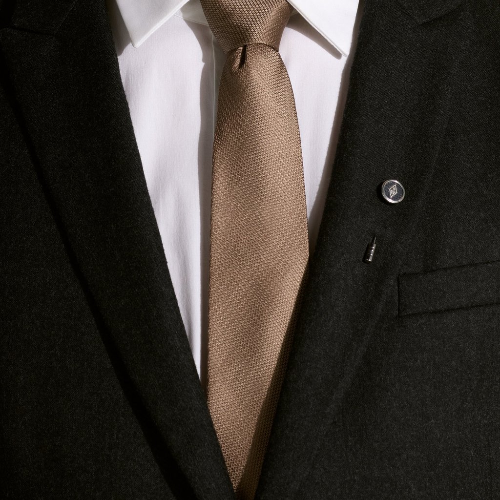 Montblanc’s Great Characters Homage to The Great Gatsby lapel pin. Photo: Handout