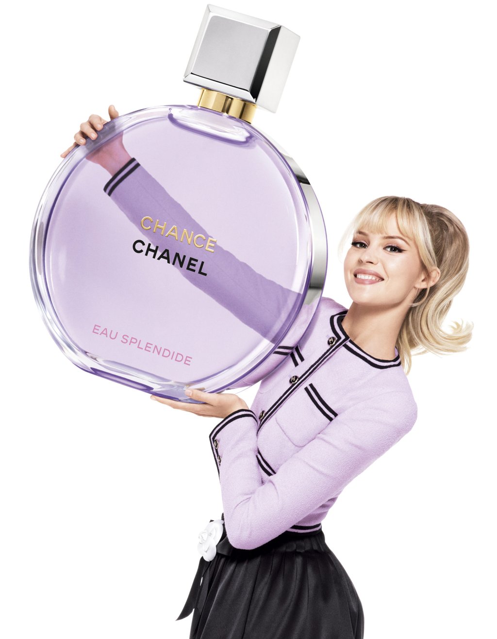 Chanel ambassador Angèle is the face of Chance Eau Splendide. Photo: Handout Chanel ambassador Angèle is the face of Chance Eau Splendide. Photo: Handout