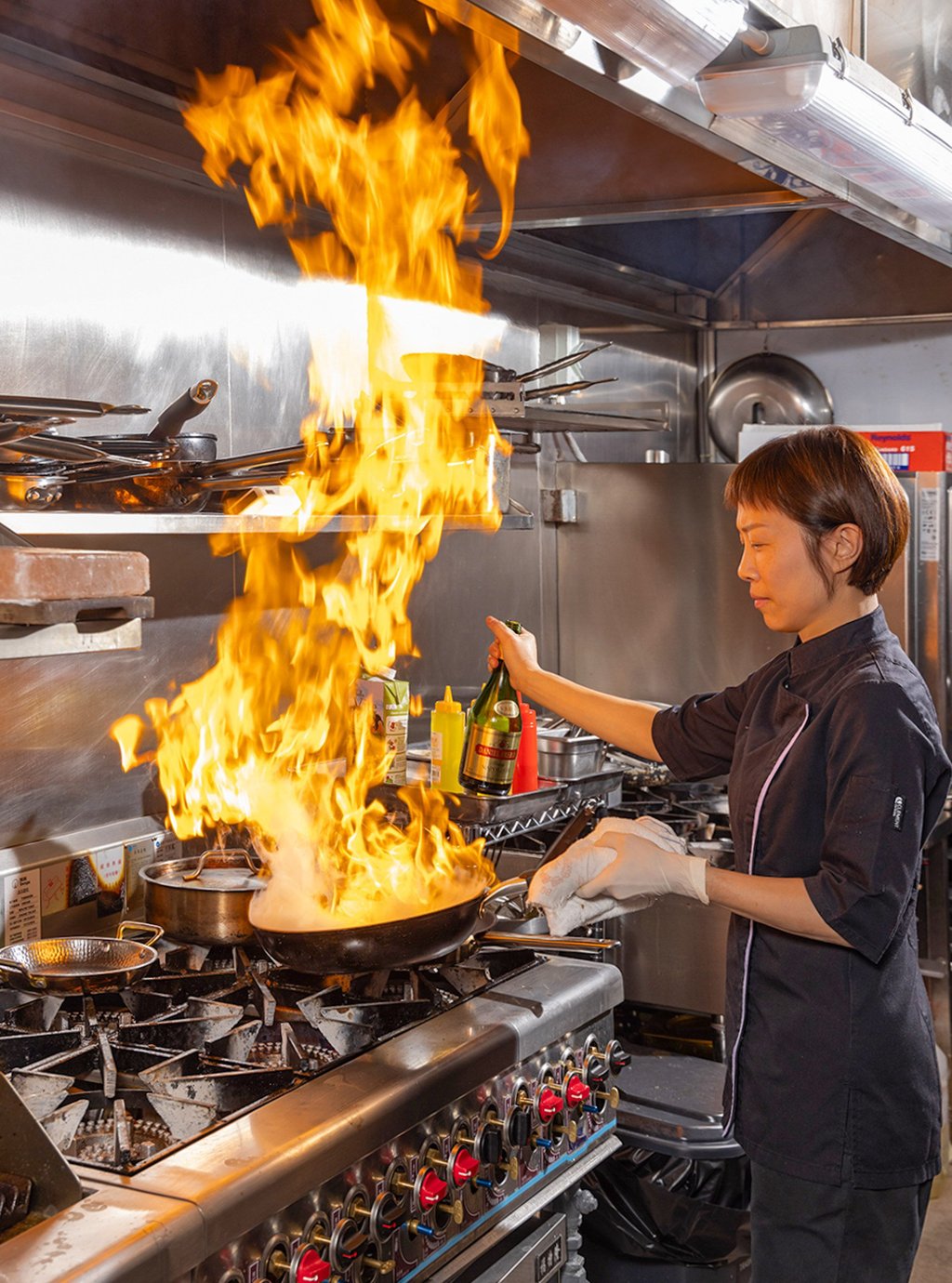 Sandy Keung at work in the kitchen of her restaurant Table in Central. Photo: courtesy Table by Sandy Keung Sandy Keung at work in the kitchen of her restaurant Table in Central. Photo: courtesy Table by Sandy Keung