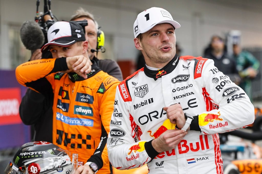 Winner Max Verstappen (right) and second-placed Lando Norris after the race. Photo: EPA-EFE Winner Max Verstappen (right) and second-placed Lando Norris after the race. Photo: EPA-EFE