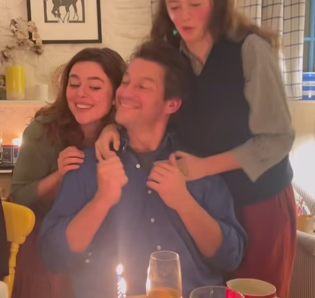 Dominic West celebrates his 55th birthday with his daughters Martha and Dora. Photo: Instagram Dominic West celebrates his 55th birthday with his daughters Martha and Dora. Photo: Instagram
