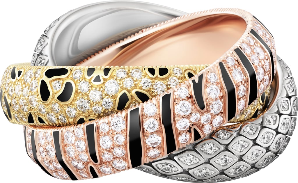 Cartier Trinity pieces are embellished with motifs drawn from the brand’s signature animals. Photo: Handout Cartier Trinity pieces are embellished with motifs drawn from the brand’s signature animals. Photo: Handout