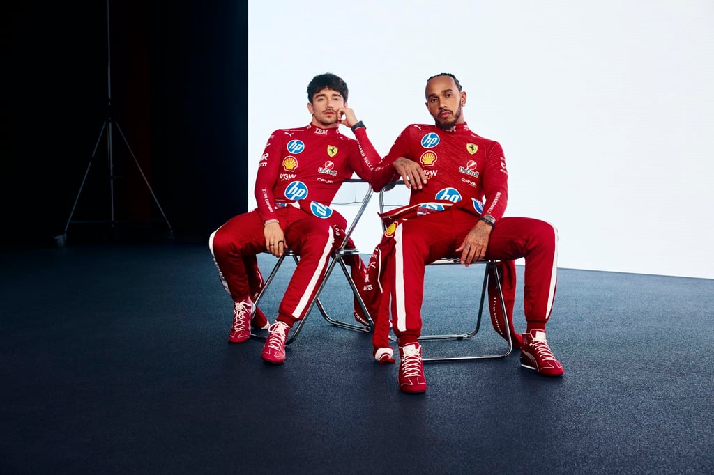 Ferrari Formula One drivers Charles Leclerc and Lewis Hamilton. Photo: Handout Ferrari Formula One drivers Charles Leclerc and Lewis Hamilton. Photo: Handout