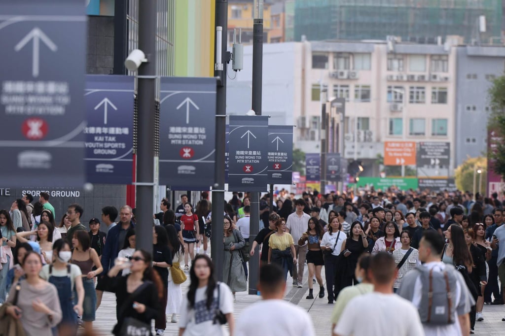 Some fans have said they are surprised by the number of food options near Kai Tak Stadium. Photo: Nora Tam Some fans have said they are surprised by the number of food options near Kai Tak Stadium. Photo: Nora Tam