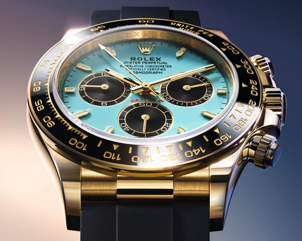 The Rolex Daytona sports new colourways. Photo: Handout The Rolex Daytona sports new colourways. Photo: Handout