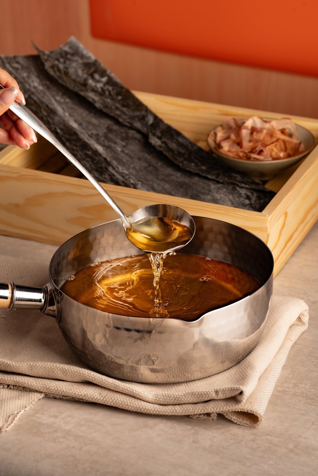 Tanukikoji’s ichiban dashi broth. Photo: Tanukikoji Tanukikoji’s ichiban dashi broth. Photo: Tanukikoji