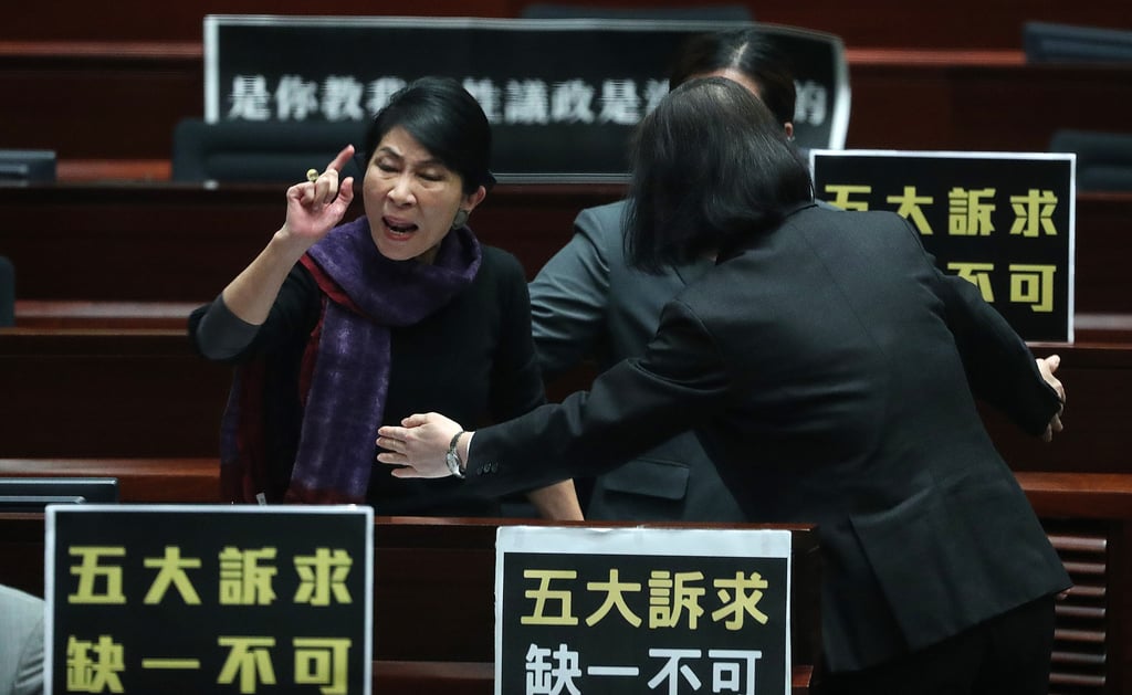 Former lawmaker Claudia Mo is among a group of four set to be release as early as April 29. Photo: Sam Tsang Former lawmaker Claudia Mo is among a group of four set to be release as early as April 29. Photo: Sam Tsang