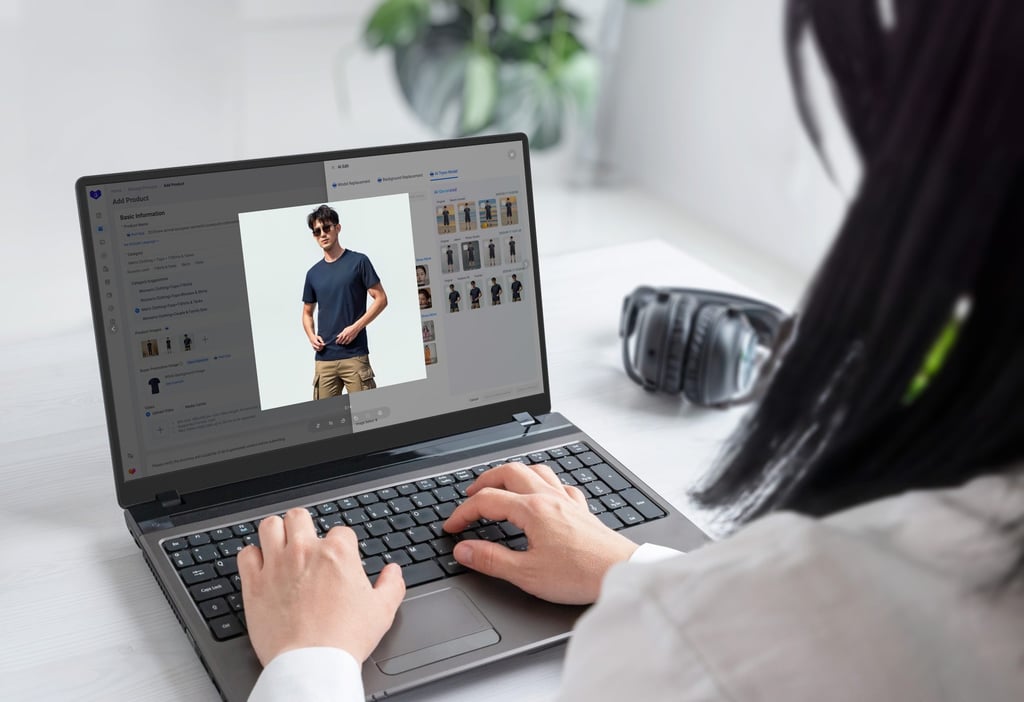 Lazada offers an AI-powered smart product optimisation tool that gives sellers instant recommendations to enhance product listings and images. Photo: Lazada