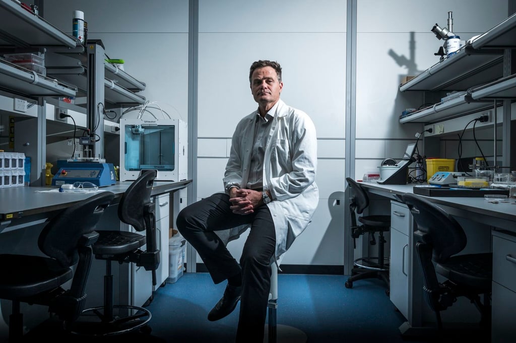 Biomedical engineer Mark Kendall, who invented Nanopatches that deliver vaccines through stickers placed on the skin, is now developing wearable sensors that can provide early warning signs of heart attacks. Photo: Rolex/Franck Gazzola Biomedical engineer Mark Kendall, who invented Nanopatches that deliver vaccines through stickers placed on the skin, is now developing wearable sensors that can provide early warning signs of heart attacks. Photo: Rolex/Franck Gazzola