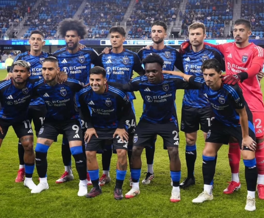 Beau Leroux (back row, third from left) is quickly establishing himself in the San Jose team. Photo: Handout Beau Leroux (back row, third from left) is quickly establishing himself in the San Jose team. Photo: Handout
