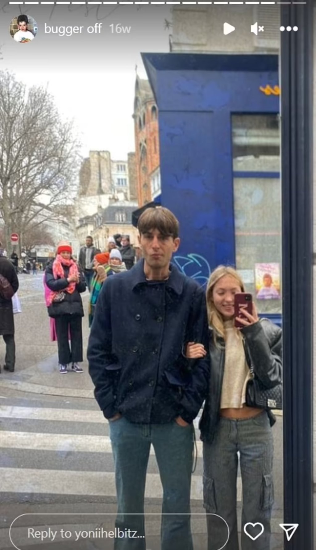 Yoni Helbitz and Lila Moss were friends first. Photo: @yoniihelbitz/Instagram