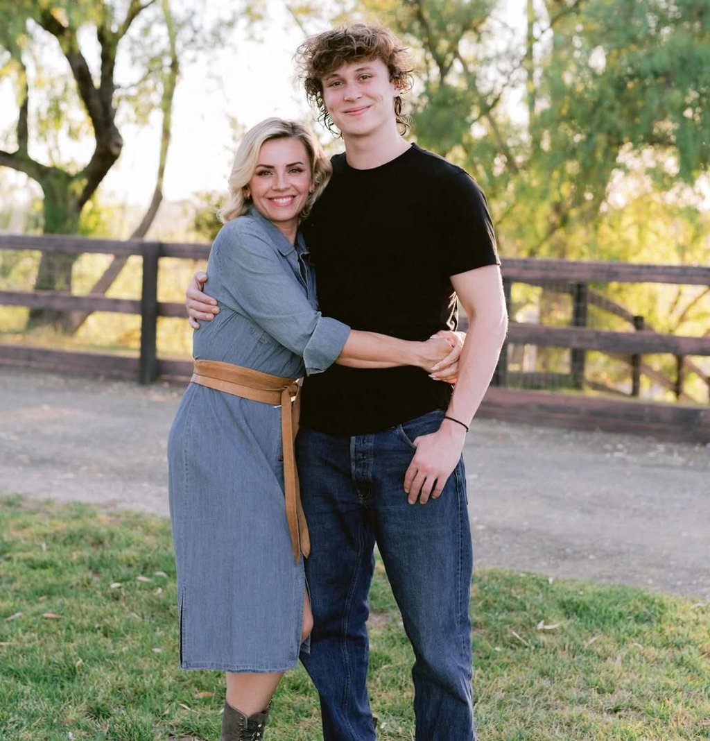 Sara Wyle and her stepson Owen Wyle. Photo: @sarawyle/Instagram