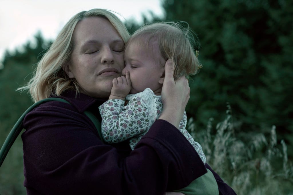 Elisabeth Moss in a scene from The Handmaid’s Tale. Photo: AP