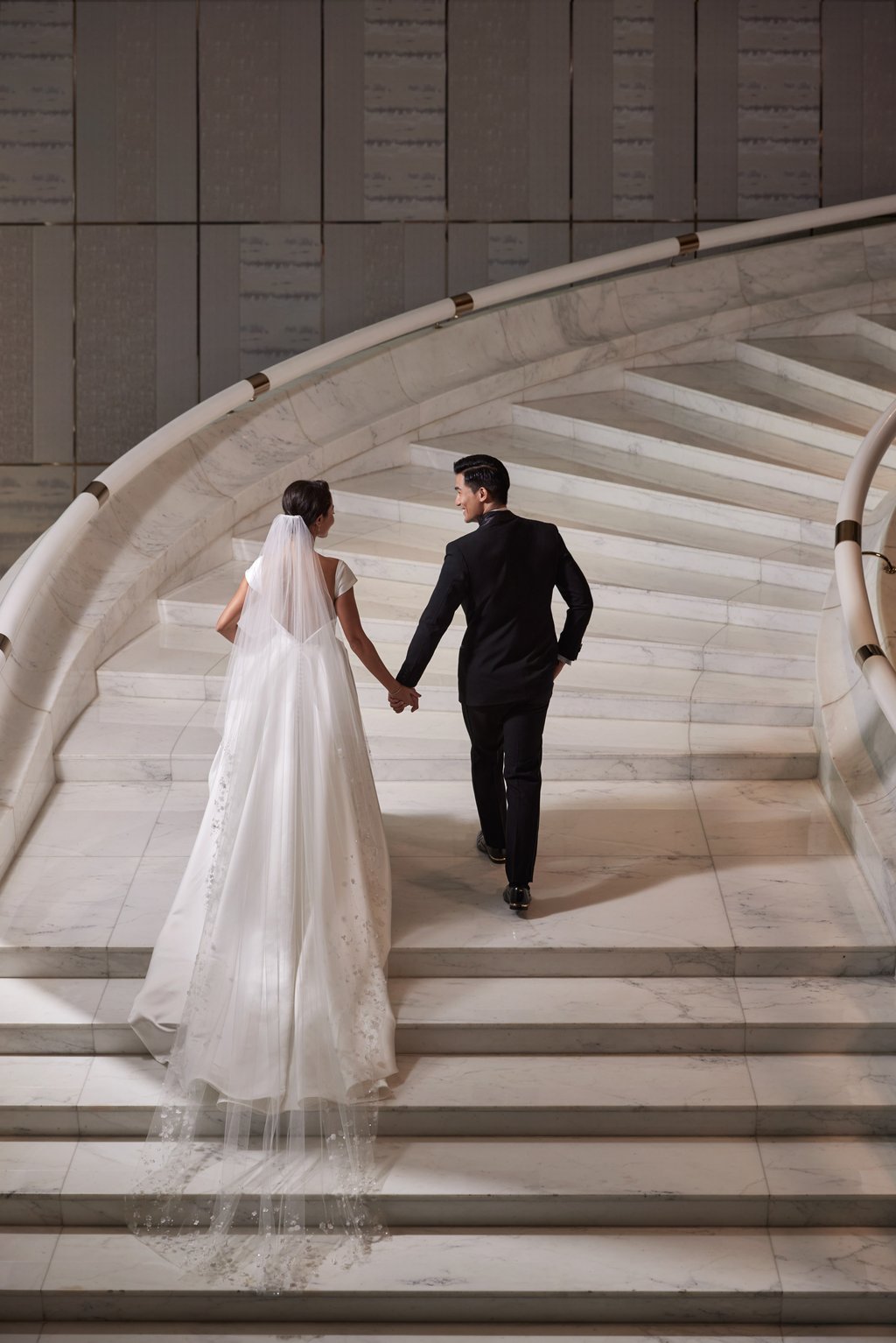 Picture perfect: the Fred-and-Ginger staircase at the Regent Hong Kong. Photo: Handout Picture perfect: the Fred-and-Ginger staircase at the Regent Hong Kong. Photo: Handout