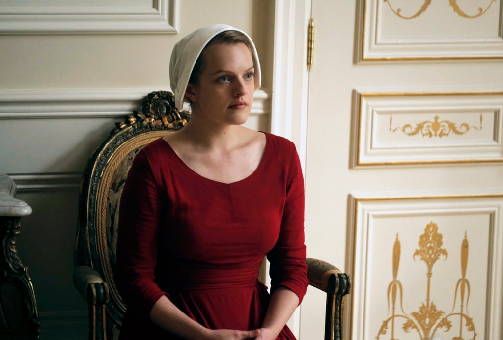 Elisabeth Moss as June Osborne/Offred in a scene from The Handmaid’s Tale. Photo: AP