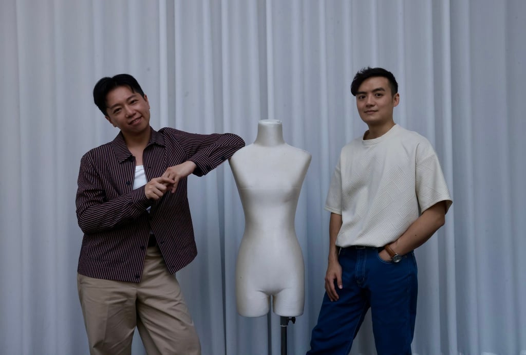Hedwig and the Angry Inch’s creative director Ivanhoe Lam (left), and lead actor and script translator Jordan Cheng. Photo: Jonathan Wong Hedwig and the Angry Inch’s creative director Ivanhoe Lam (left), and lead actor and script translator Jordan Cheng. Photo: Jonathan Wong