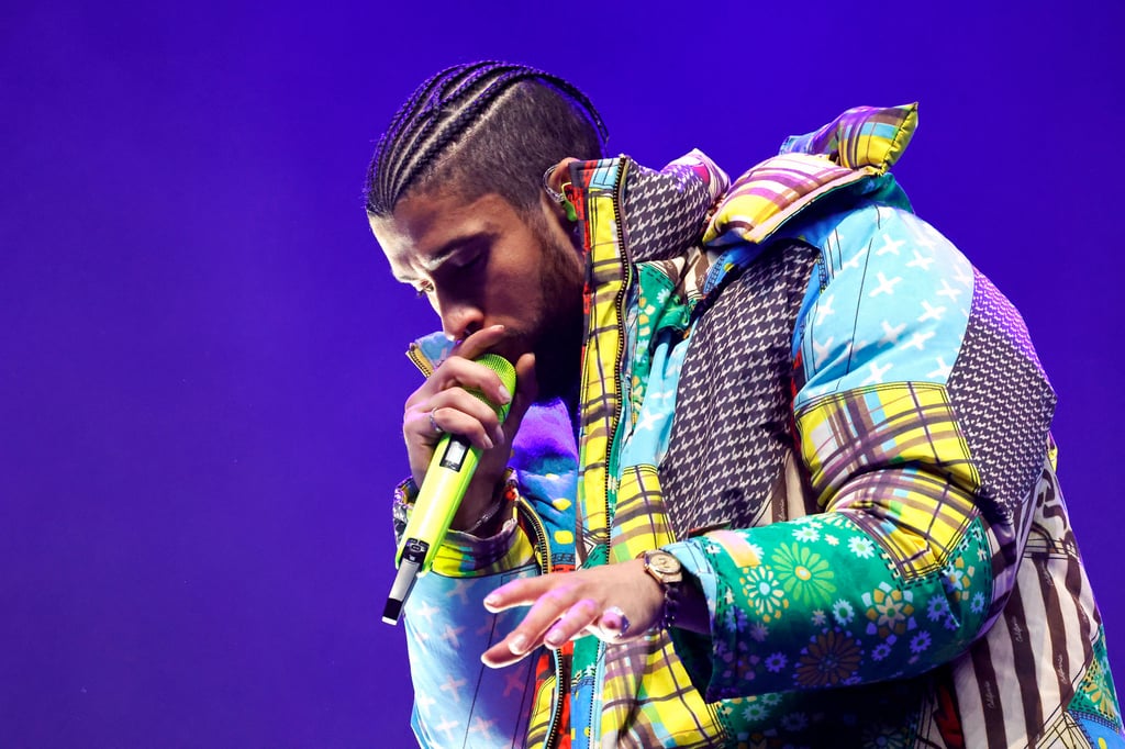 Bad Bunny performing at the 2023 Coachella Valley Music and Arts Festival, California. Photo: Getty Images