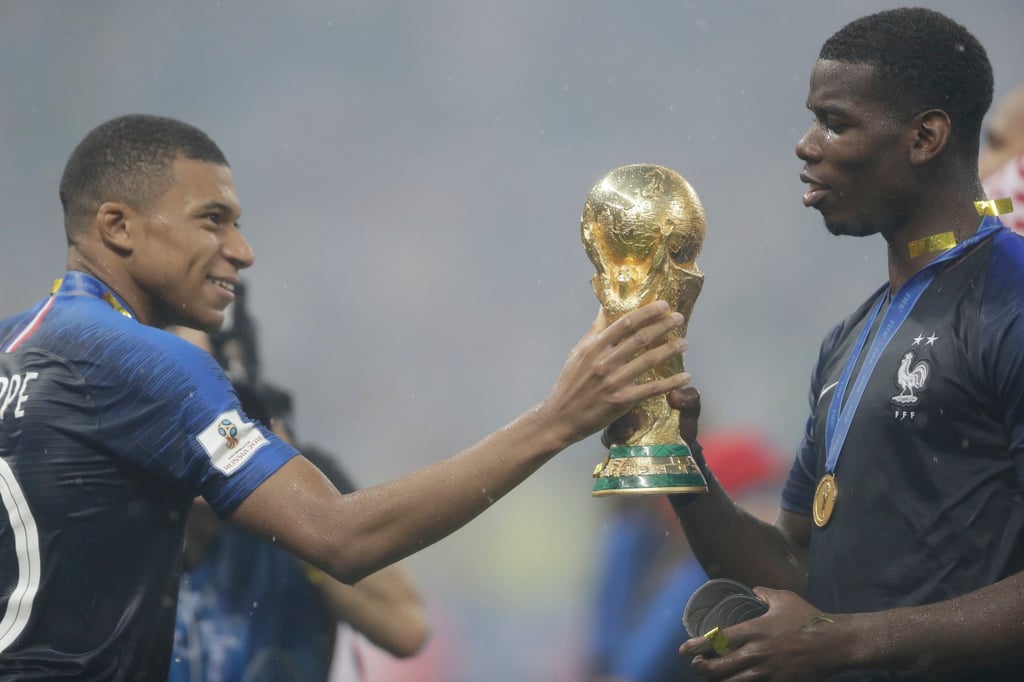 Paris products Kylian Mbappe (left) and Paul Pogba won the World Cup for France in 2018. Photo: AP