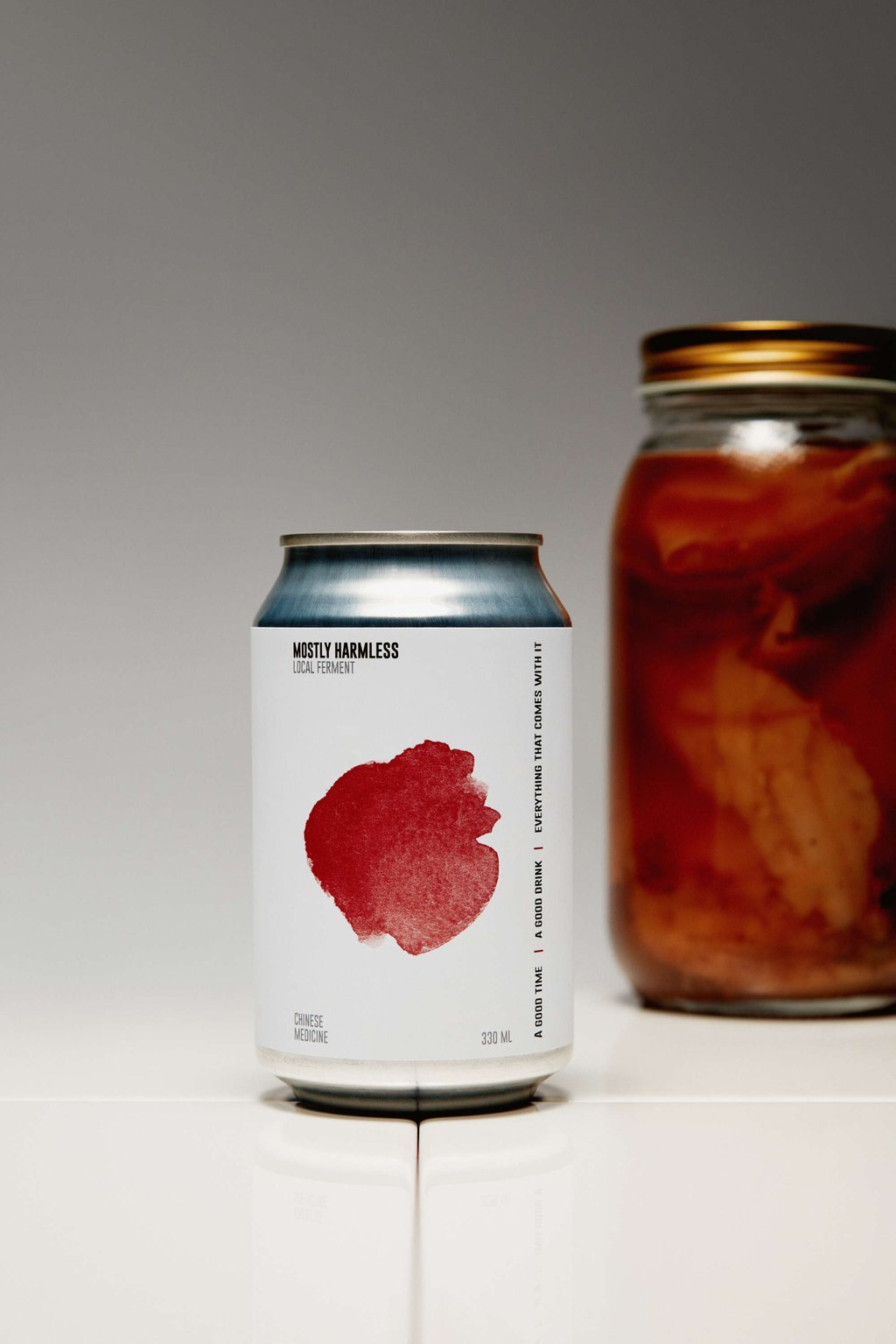Mostly Harmless has introduced a zero-ABV canned cocktail inspired by Chinese medicine. Photo: Handout Mostly Harmless has introduced a zero-ABV canned cocktail inspired by Chinese medicine. Photo: Handout