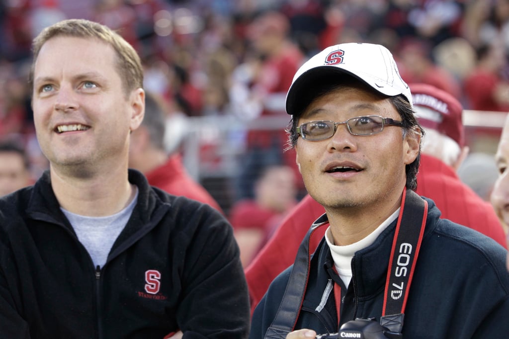 Yahoo co-founders Jerry Yang (right) and David Filo the year before Yang’s departure in 2012. Photo: AP