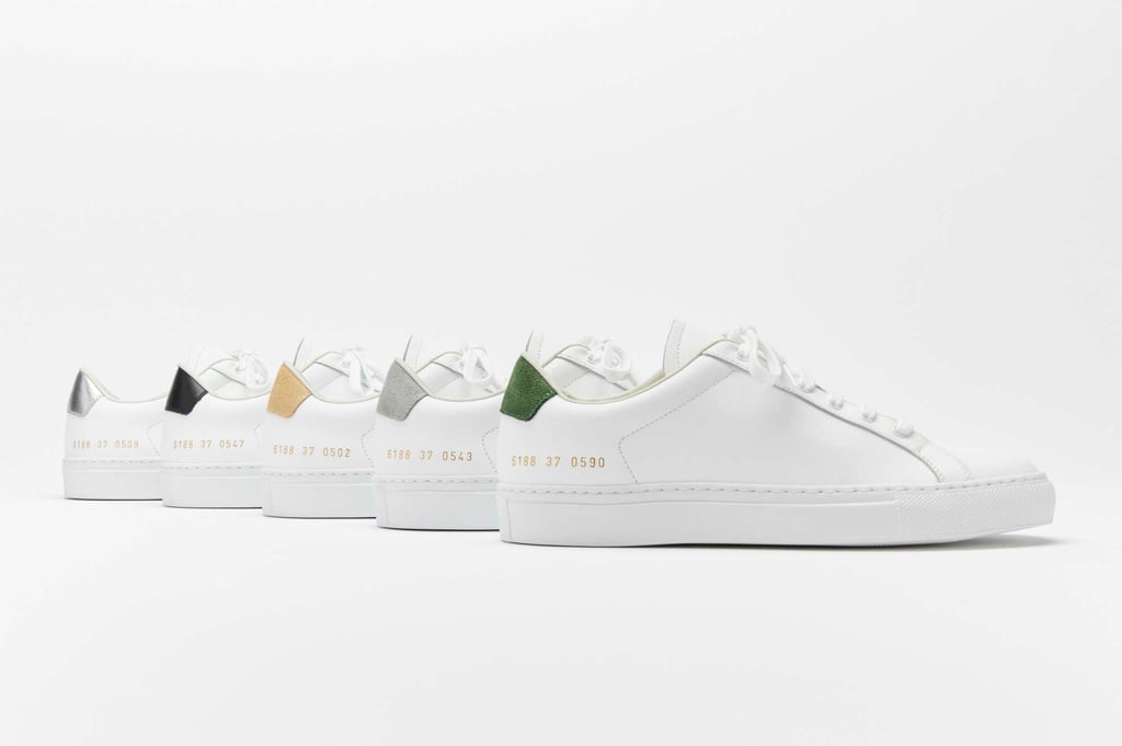 Common Projects women’s white sneakers. Photo: Handout