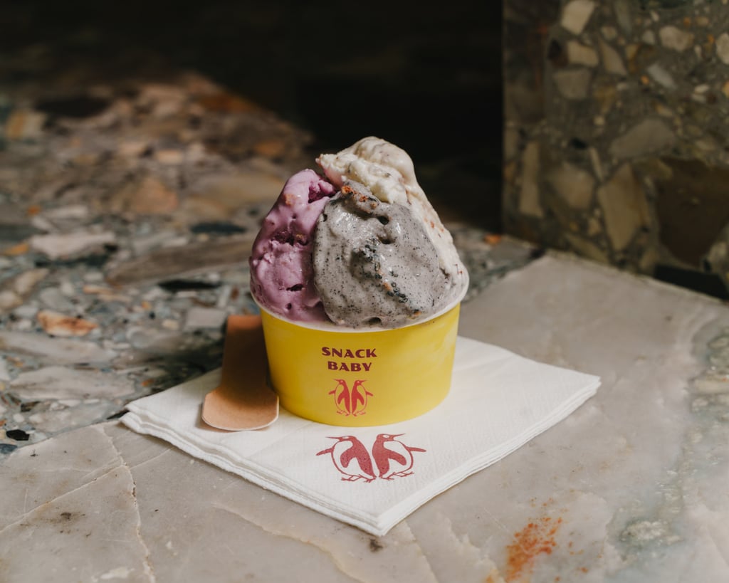 Among the flavours available in Harlow Ice Cream and Snack Baby’s collaboration are a lavender, strawberry and hojicha combination. Photo: Snack Baby Among the flavours available in Harlow Ice Cream and Snack Baby’s collaboration are a lavender, strawberry and hojicha combination. Photo: Snack Baby