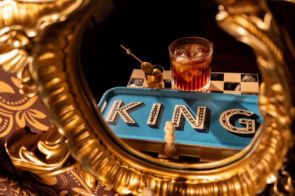 King’s Negroni at The Wise King, combining olive gin, sweet vermouth, Kahlua and limoncello. Photo: The Wise King King’s Negroni at The Wise King, combining olive gin, sweet vermouth, Kahlua and limoncello. Photo: The Wise King
