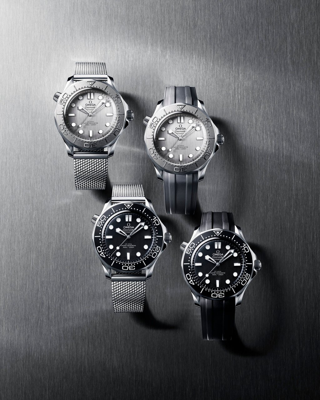 Omega Seamaster Diver 300M stainless steel models. Photo: Handout Omega Seamaster Diver 300M stainless steel models. Photo: Handout