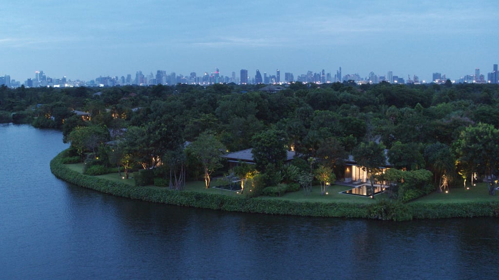 A sunset view of RAKxa, located in Bangkok’s “green lung”. Photo: Handout.