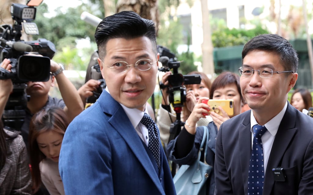 Gary Fan (left, pictured in 2019) has returned home after being freed on Tuesday. Photo: Nora Tam