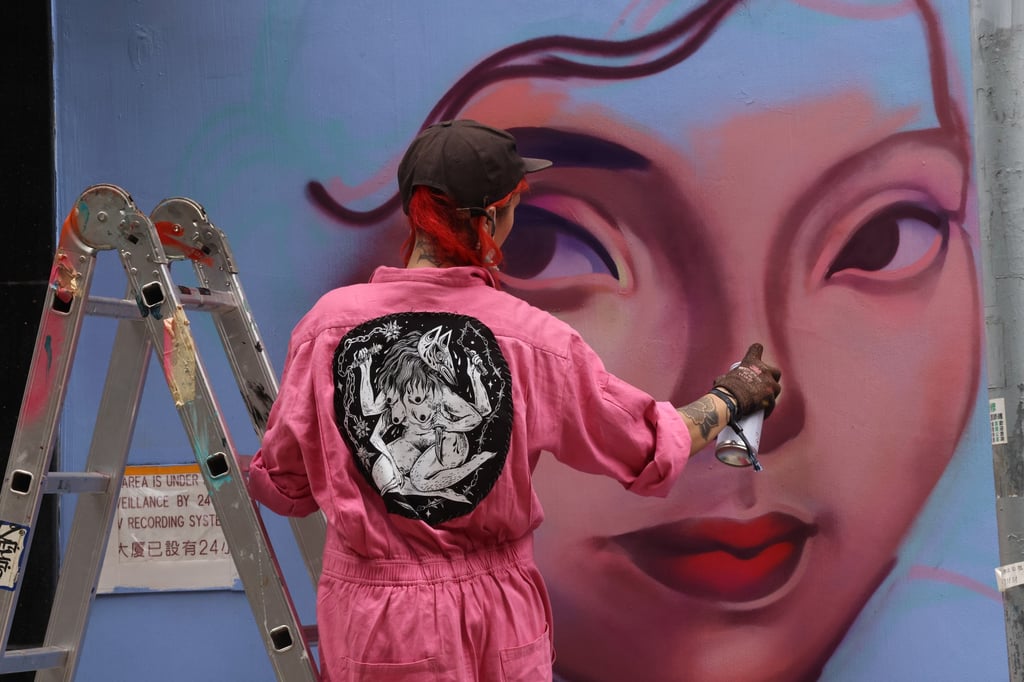 Street art has its roots in graffiti. Photo: K. Y. Cheng Street art has its roots in graffiti. Photo: K. Y. Cheng