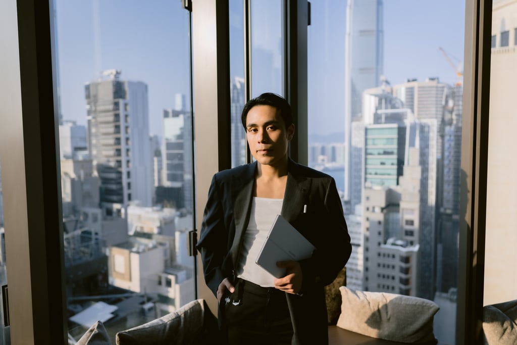 Stylist Poon Realiam, who also owns the bespoke clothing brand Rojol, created a presentation on the Huawei MatePad Pro 13.2-inch to show how the use of Hong Kong’s public parks could be expanded.